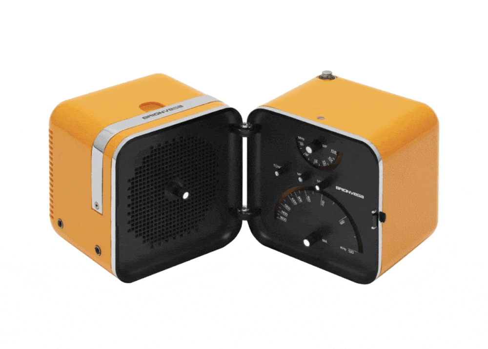 The design and the history of the radio.cubo exclusively displayed at La Rinascente in Milan